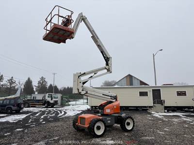 2017 Snorkel A46JRT 46' 4WD Diesel Articulating Boom Lift Aerial Hyd Jib bidadoo