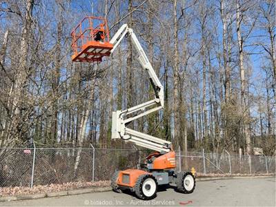 2017 Snorkel A46JRT 46' 4WD Articulating Boom Lift Man Aerial Diesel bidadoo