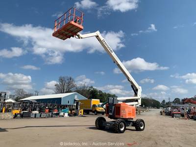 2017 Snorkel AB60J 60' 4WD Dual Fuel Articulating Boom Lift Man Aerial bidadoo