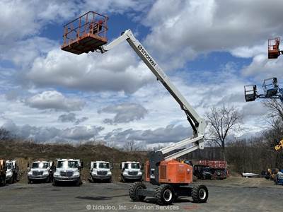 2017 Snorkel AB60J 60' 4WD Diesel Articulating Boom Lift Man Aerial Jib bidadoo