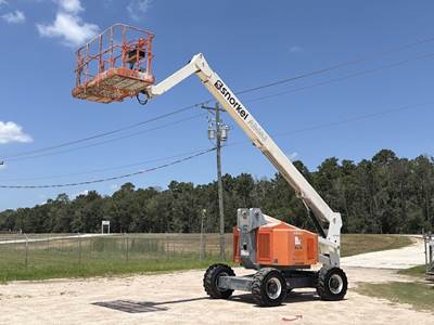 2021 Snorkel AB60J 60' 4WD Diesel Articulating Boom Lift Man Aerial Jib bidadoo