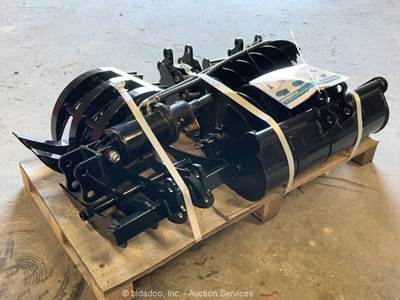 AGT 12EX-ATA Mini Excavator Attachments Bucket Auger Grapple Rake bidadoo -New