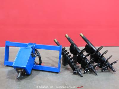 AGT SSECAG-Y Auger Earth Drill Hydraulic Skid Steer Attachment bidadoo -New