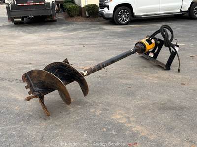 2022 Belltec LC300 Skid Steer Hydraulic Auger Drive Attachment 24" Bit bidadoo