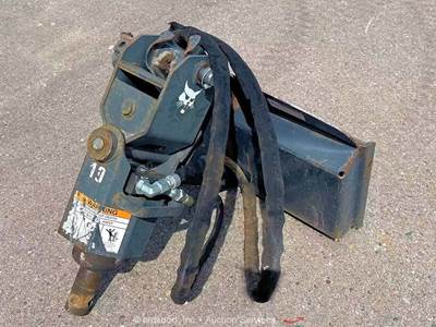 2014 Bobcat 10C Skid Steer Hydraulic Auger Drill Bit Bore Attachment bidadoo