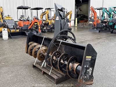 Erskine 2010X 78" Snow Blower Skid Steer Hydraulic Auger Attachment bidadoo