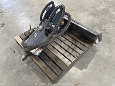 Ingersoll Rand 15'' Hydraulic Digging Auger Skid Steer Attachment bidadoo