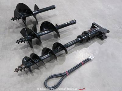 MIVA Auger Set Hydraulic Mini Excavator Earth Drill Attachment bidadoo -New