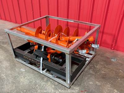 2025 Pabreak ADB-650 Skid Steer Loader Hydraulic Auger Attachment bidadoo -New