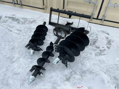 2025 Pabreak ADB650 Skid Steer Loader Hydraulic Auger Attachment bidadoo -New