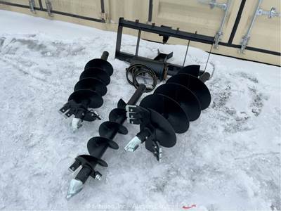 2025 Pabreak ADB650 Skid Steer Loader Hydraulic Auger Attachment bidadoo -New