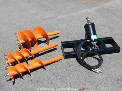Raytree RMA42 Auger Earth Drill Hydraulic Skid Steer Attachment bidadoo -New