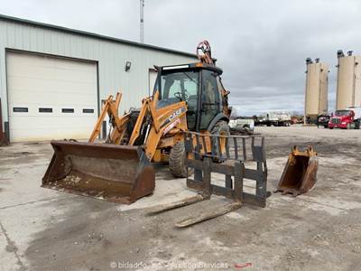 2008 Case 580 Super M  4WD E Stick Backhoe Wheel Loader Tractor Cab Aux bidadoo