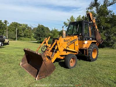 Case 580C Backhoe Wheel Loader Tractor E-Stick Cab Diesel 4-in-1 Bkt bidadoo