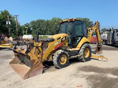2013 Caterpillar 420F 4X4 Backhoe Wheel Loader Tractor Cab Forks A/C bidadoo