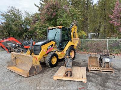 2009 Caterpillar 430E 4WD Backhoe Wheel Loader E-Stick Cab Aux 4 in 1 bidadoo