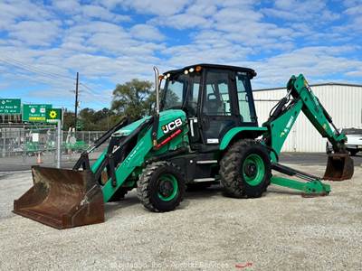 2018 JCB 3CX Backhoe Wheel Loader Tractor Cab E-Stick Bucket Aux Hyd A/C bidadoo