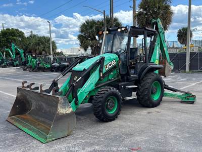 2019 JCB 3CX 4WD Backhoe Wheel Loader Tractor Bucket Q/C Aux Hydraulics bidadoo