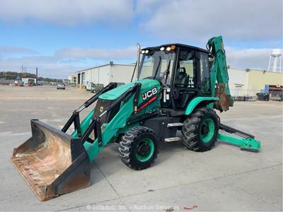 2017 JCB 3CX 4WD Backhoe Wheel Loader Tractor Cab A/C E-Stick Q/C Bucket bidadoo
