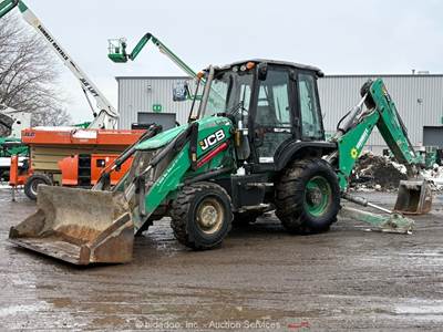 2018 JCB 3CX 4WD Backhoe Wheel Loader Tractor E-Stick Bucket Cab Aux Hyd bidadoo