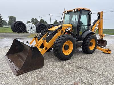 2012 JCB 4CX-14 4WD Backhoe Wheel Loader Tractor E-Stick Bucket AUX Cab bidadoo