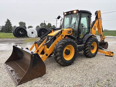 2009 JCB 4CX-14 4WD Backhoe Wheel Loader Tractor E-Stick Bucket AUX Cab bidadoo