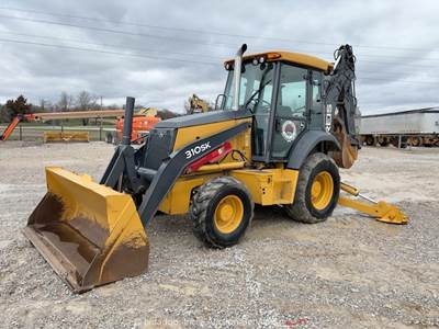 2012 John Deere 310SK 4WD Backhoe Wheel Loader Tractor E-Stick Cab Thumb bidadoo