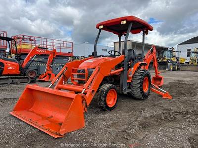 2016 Kubota B26 4WD Backhoe Front Wheel Loader Diesel Tractor PTO Bucket bidadoo