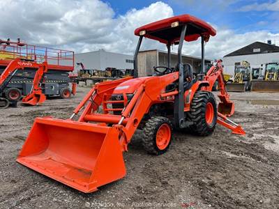 2019 Kubota B26 4WD Backhoe Wheel Loader Tractor Bucket Aux Hyd Q/C bidadoo
