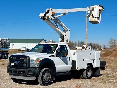 2011 Ford F-450 40' Boom Bucket Utility Work Truck Aerial PTO A/T 6.8L bidadoo