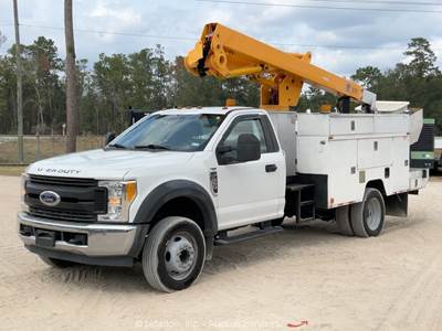 2017 Ford F-550 Dually Utility Service Bucket Truck ETI Aerial Boom PTO bidadoo