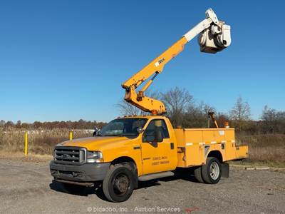 2004 Ford F-550 30’ Altec Bucket Truck Aerial Boom Electrical Line Truck bidadoo