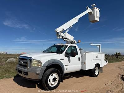 2006 Ford F-550 30' Bucket Utility Truck Aerial Boom 6.0L  V8 Diesel bidadoo