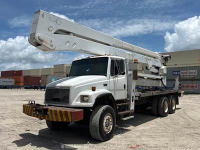 2002 Freightliner FL80 4WD Altec Bucket Truck Aerial Boom Lift Cat PTO bidadoo