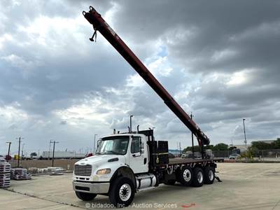 2017 FREIGHTLINER M2 106 30’ Flatbed Conveyor Truck Cleasby PTO A/T bidadoo