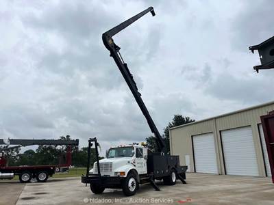 2001 International 4700 60' Terex Hi-Ranger Bucket Truck Aerial DT-466E bidadoo