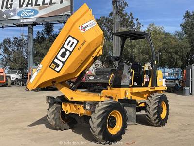 2018 JCB 6ST Wheeled Swivel Tip Site Dumper Carrier Bucket Truck Diesel bidadoo