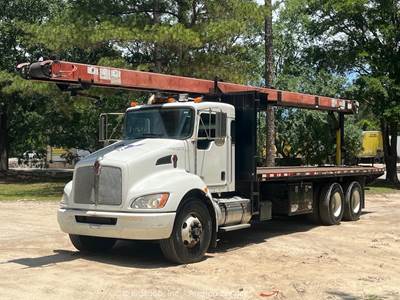2015 Kenworth T370 T/A 40’ Roofing Shingle Conveyor Truck 26’ Flatbed bidadoo
