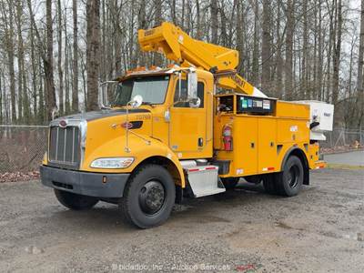 2010 Peterbilt 337 40' Bucket Truck Aerial Reach Boom Aux Hyd bidadoo -Repair