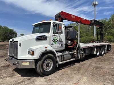 2017 Western Star 4700SB 7K Quad Axle Crane Truck 72' Knuckle Boom A/T bidadoo