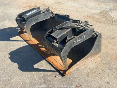 2022 Dirt Dog Skid Steer Loader Hydraulic Grapple Bucket Attachment bidadoo