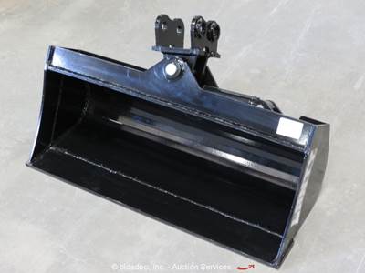 MIVA 32" Hydraulic Power Tilt Bucket Attachment For Mini Excavator bidadoo -New