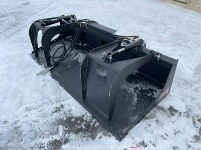 2025 Pabreak GB232 Skid Steer Hydraulic Grapple Bucket Attachment bidadoo -New