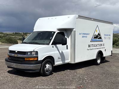 2022 Chevrolet Express Cutaway 4500 16' S/A Box Delivery Truck V8 A/T bidadoo