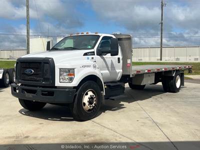 2019 Ford F-650 22’ Aluminum Flatbed Delivery Truck Piggyback Mount bidadoo