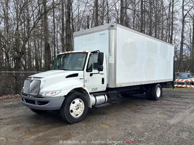 2011 International DuraStar 4300 Dry Van Delivery Box Truck Lift Gate bidadoo
