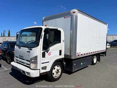 2015 Isuzu NPR S/A 15' Tilt Cab Box Utility Van Truck 6.0L Liftgate A/T bidadoo