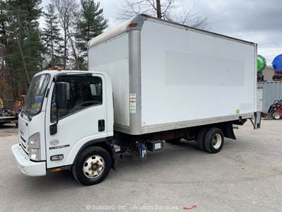 2018 Isuzu NPR S/A 15' Cab Over Box Utility Van Truck 6.0L Liftgate A/T bidadoo
