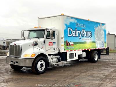 2018 Peterbilt 337 22' Reefer Delivery Box Truck Van Liftgate Paccar A/T bidadoo