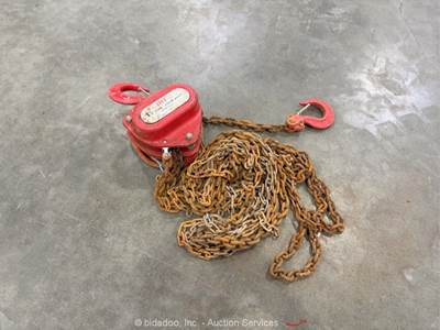 HIT 16-CH112H20 1-1/2 Ton Heavy Duty Industrial Manual Chain Hoist bidadoo